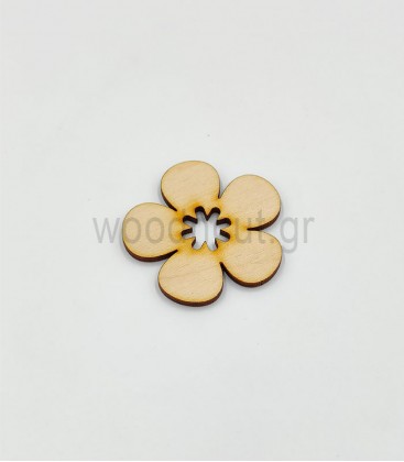 Ξύλινο Λουλούδι | woodncut.gr - Ξύλινα διακοσμητικά